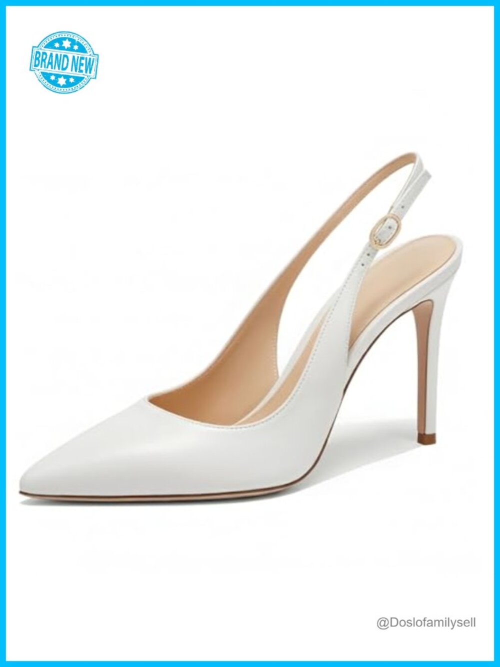 Women's Stiletto Heels Slingback Pumps Closed Toe Dress Shoes
